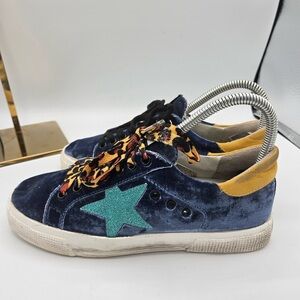 Golden‎ Goose Deluxe May Sneakers – Bluette/Aquamarine Velvet 37 Blue Velvet